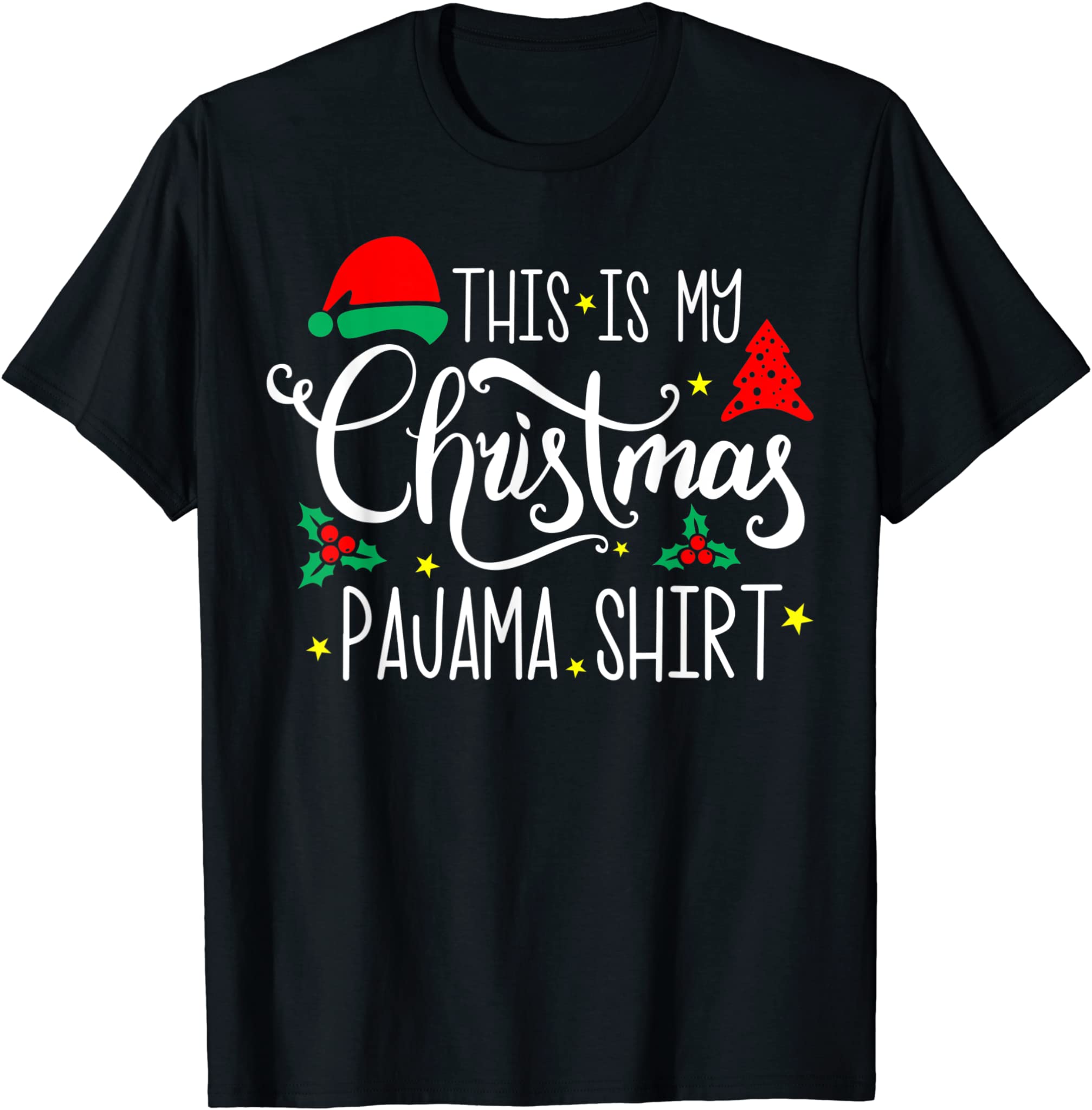 Funny Family Christmas Pajama Cute Xmas Retro Holiday T-Shirt