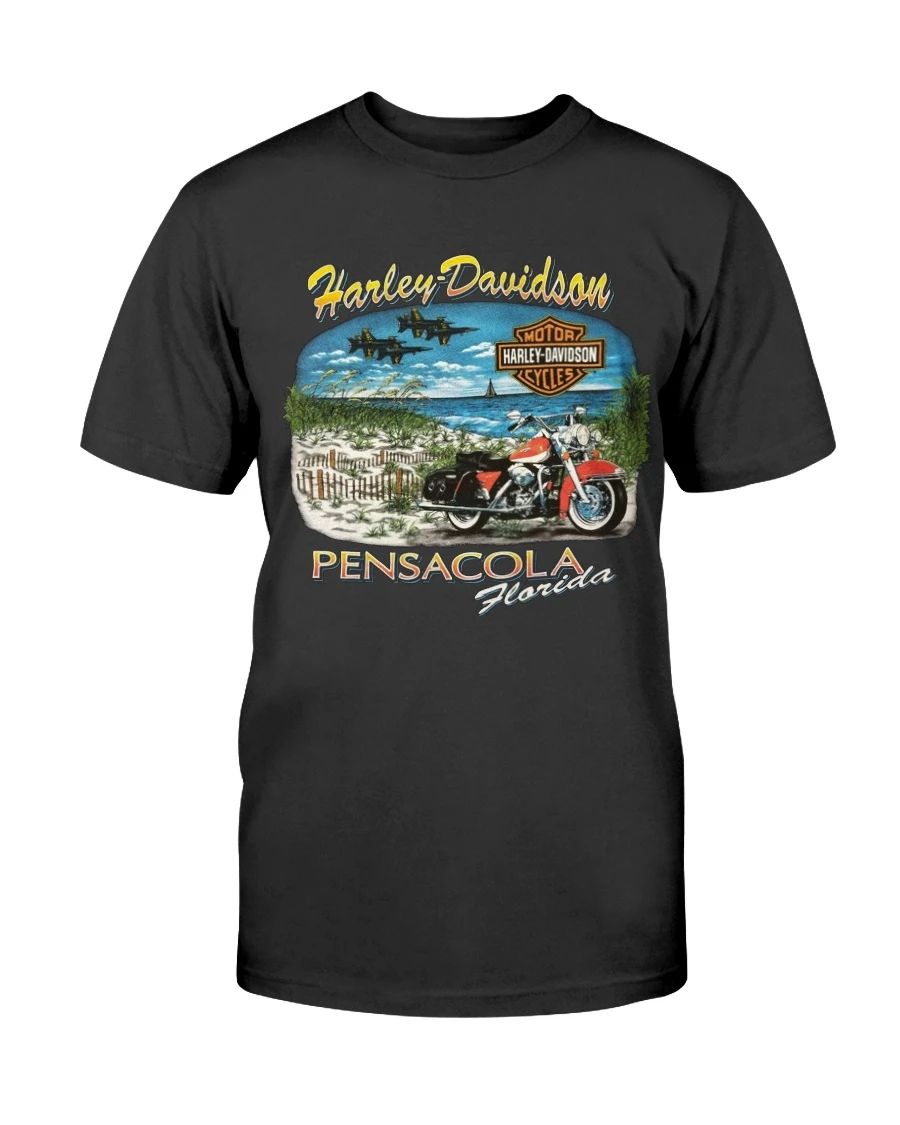 Harley Davidson Shirt Motorcycle Pensacola Florida T-Shirt