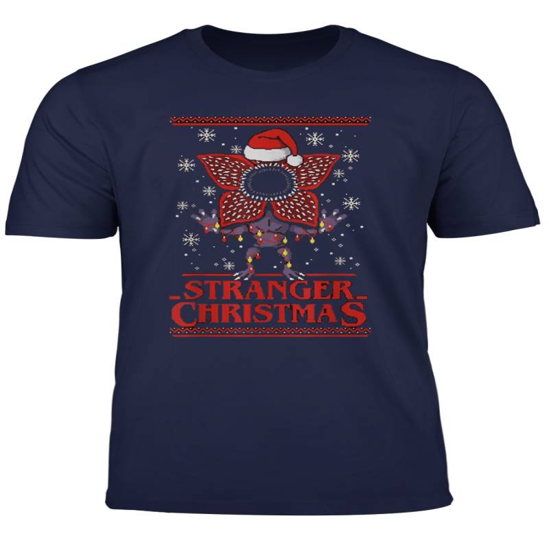 Stranger Christmas Things Ugly Christmas Xmas Santa T Shirt