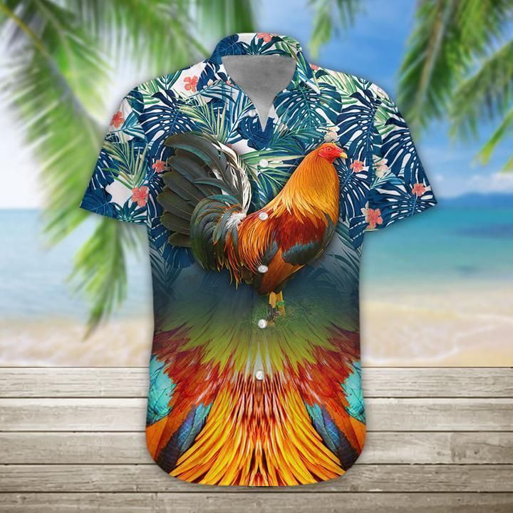 High Quality Rooster Hawaii Shirt Ha24266