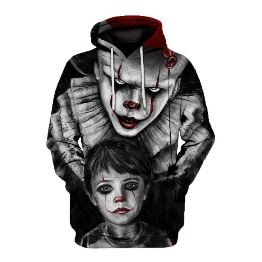 Pennywise And Georgie All Over Print – 3D Hoodies