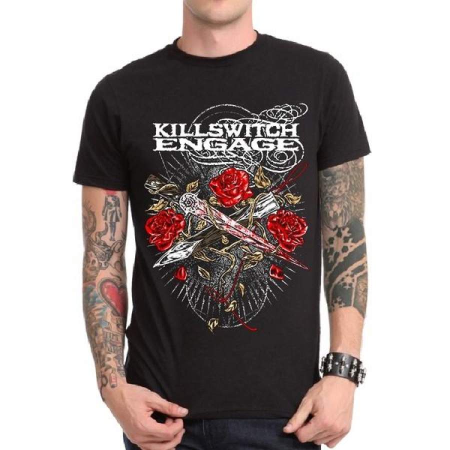 Men’s Fashion Killswitch Engage The End of Heartache Punk Rock Short Sleeve  T-shirt