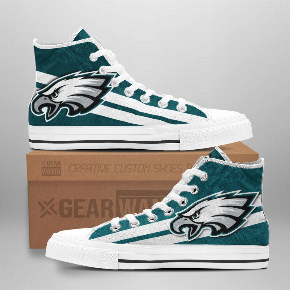 Philadelphia Eagles Shoes Custom High Top Sneakers