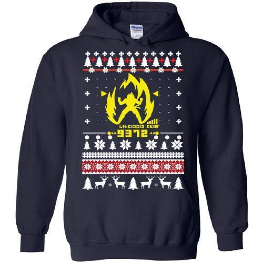 Saiyan Ugly Christmas Gift Hoodie