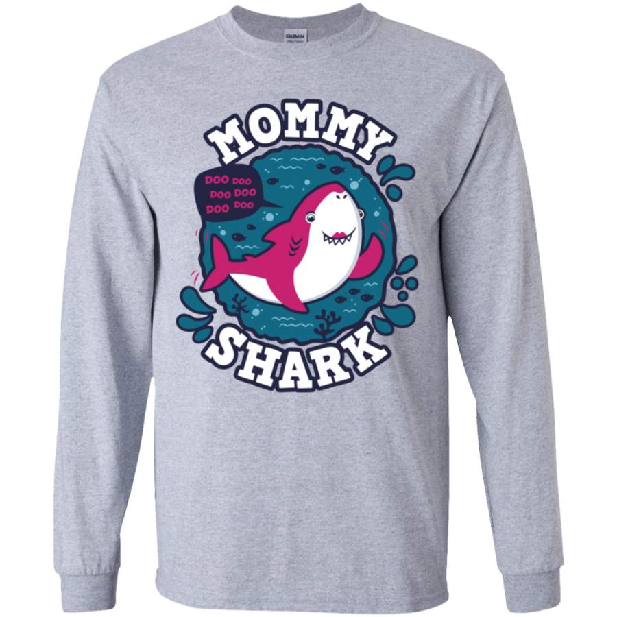 Shark Family trazo – Mommy Youth Long Sleeve T-Shirt