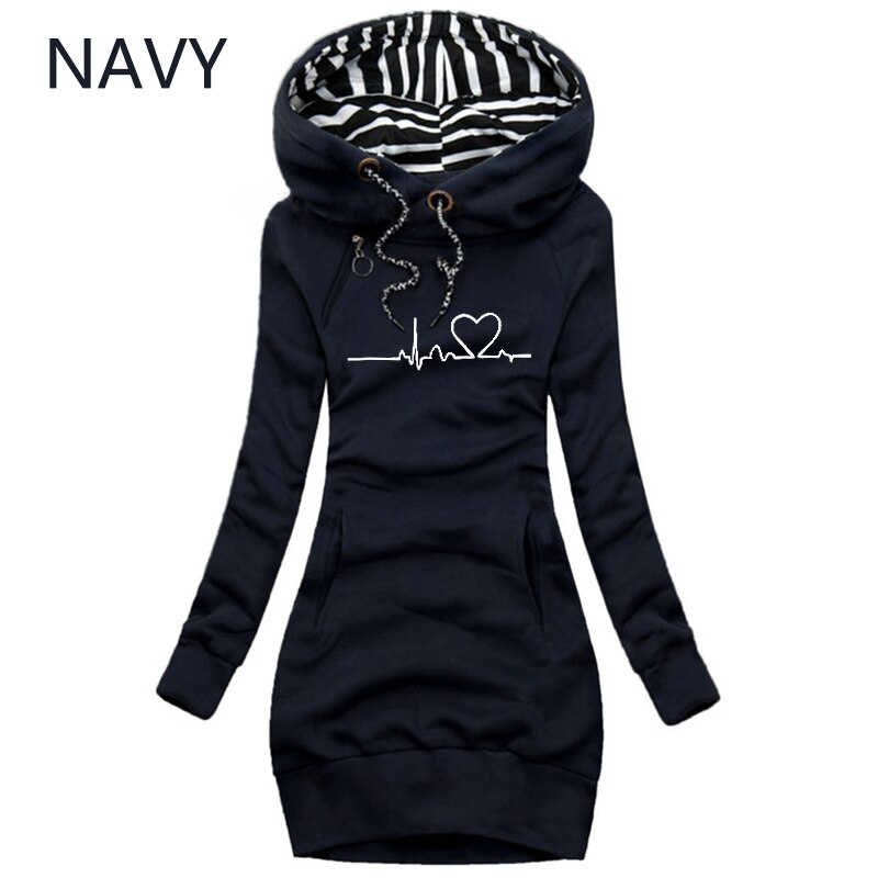 Autumn and Winter Women Dresses Fashion Long Sleeve Hoodie Dress Casual Hooded Dresses for Women Pullover Dress alx