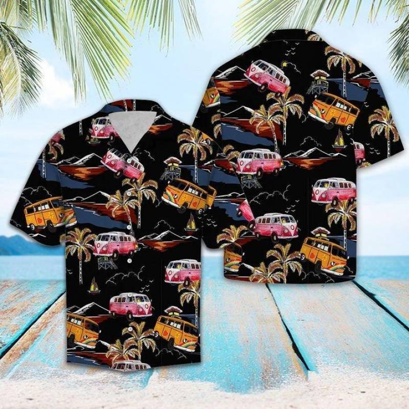 Tropical Hippie Car Hawaiian Shirt HW1406