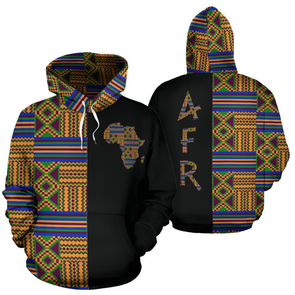 Greek Life Hoodie – Kente Cloth – Adofowaa Awaamu The Half