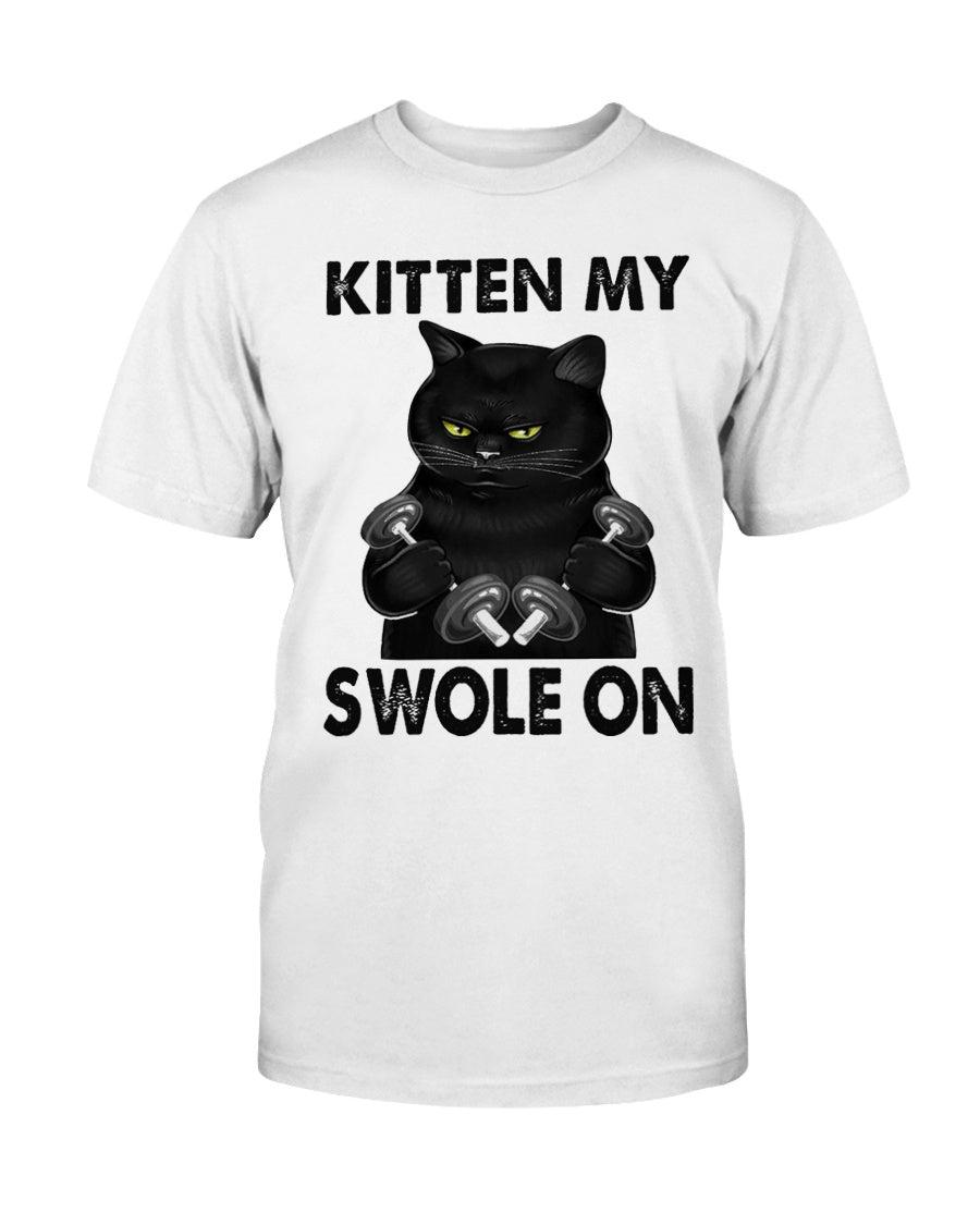 Black Cat Kitten My Swole On Shirt