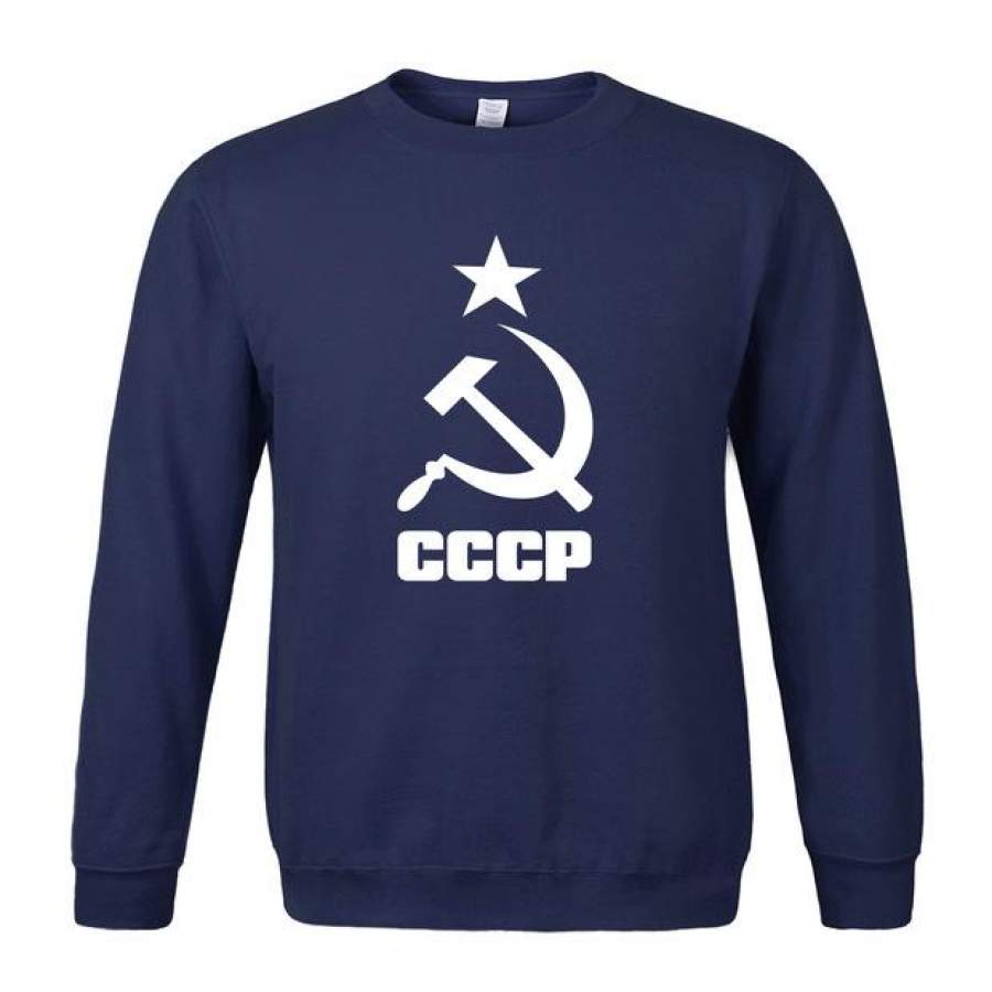 Men’s Sportswear 2018 Hot Printed Fleece Hoody USSR Soviet Union KGB Men Sweatshirt Hoodies Harajuku Crossfit Tracsuits For Men