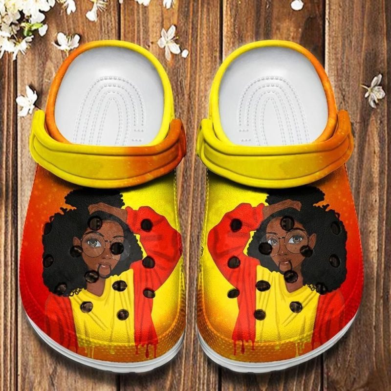 Cute Black Girl Shoes – Teen Black Girl Crocbland Clog Birthday Gift