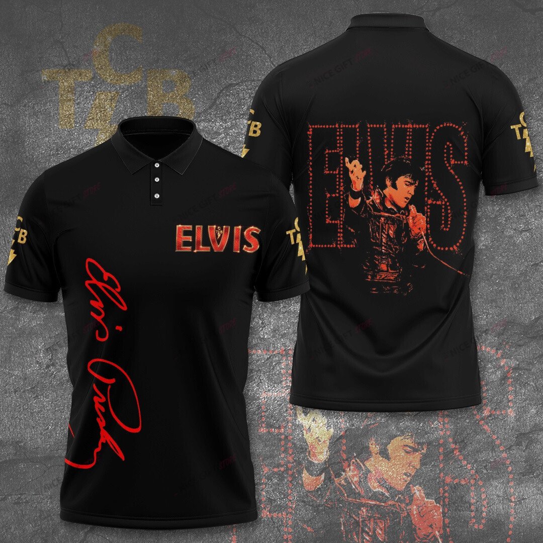Elvis Presley Polo Shirt 3D 3Ps-F4U6
