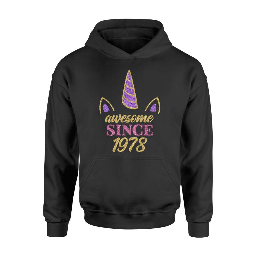 40th Birthday Unicorn Age 40 Years Women 1978 Gift For BirthdayHoodie