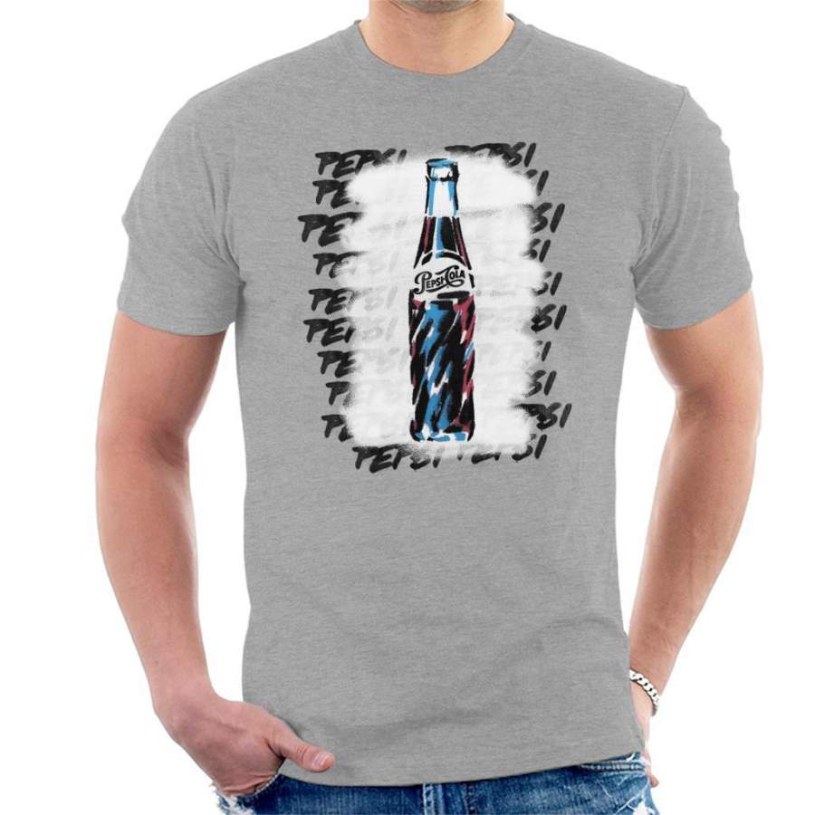 Pepsi Retro Bottle Graffiti Men’s T-Shirt