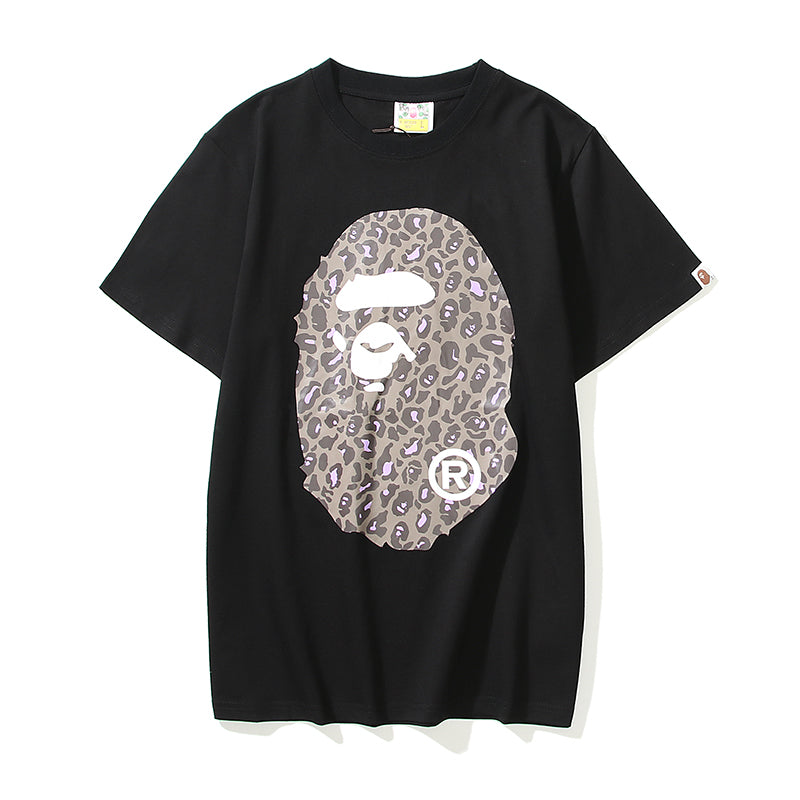 Bape Camo Leopard Ape Head Harajuku T Shirt 9048