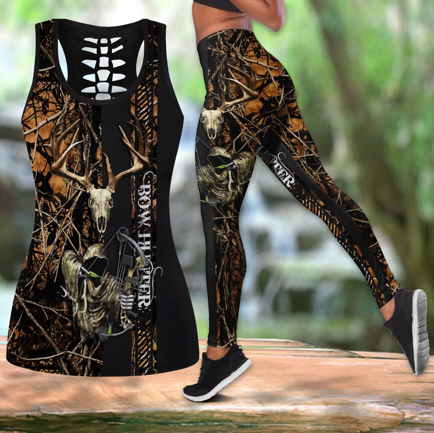 Bow Hunter Lover Hobbies Legging And Tank Top All Over Printed