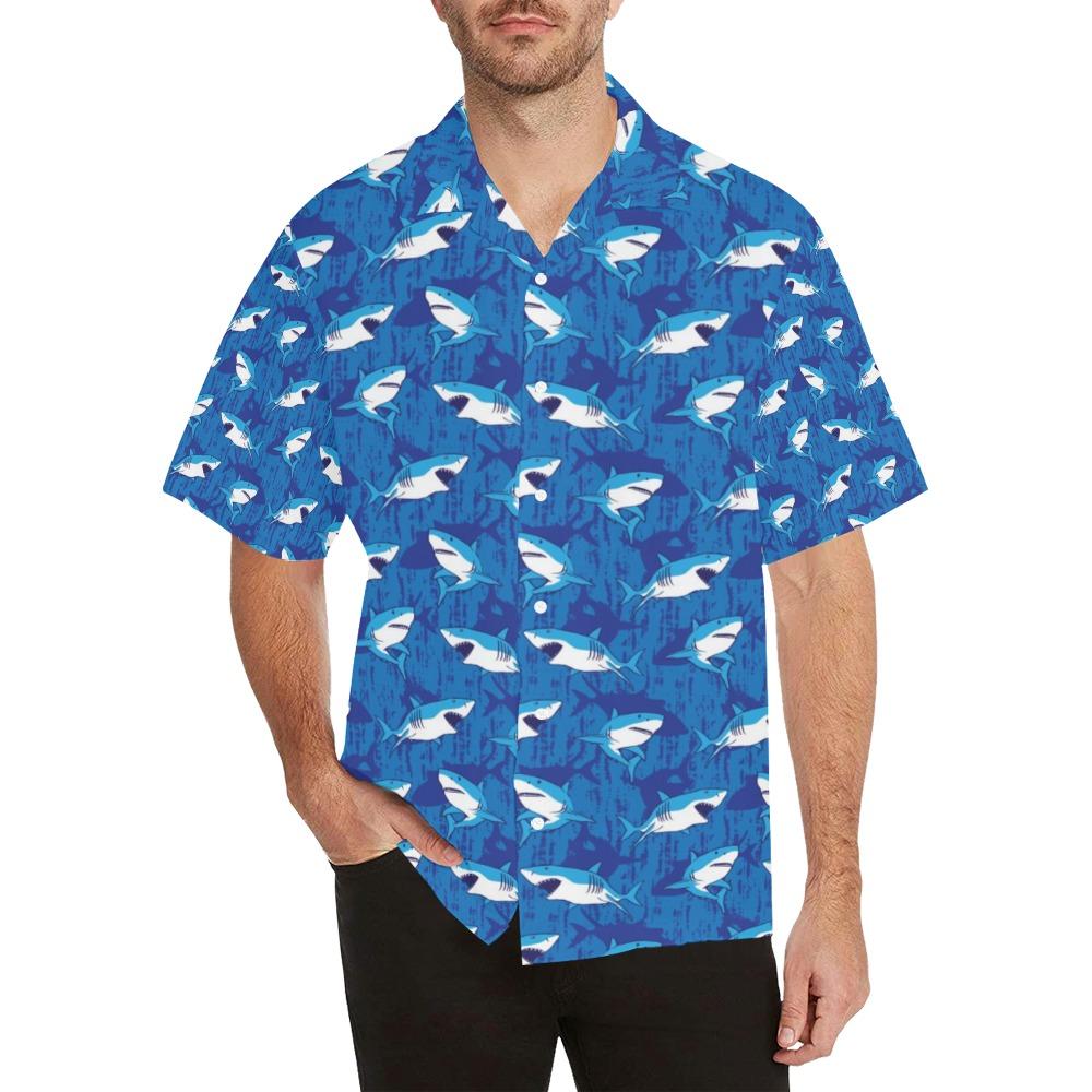 Shark Print Design Lks308 Hawaiian Shirt