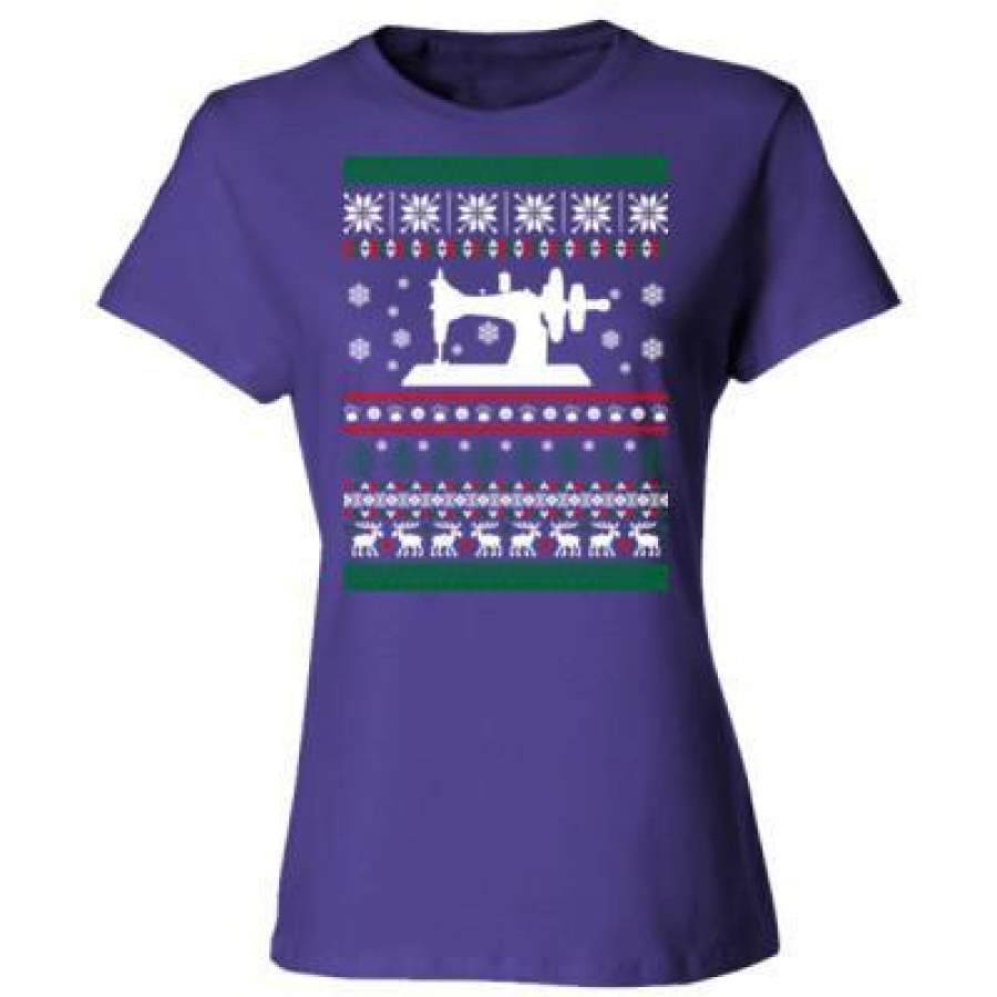 AGR Christmas Ugly Sweater Sewing – Ladies’ Cotton T-Shirt