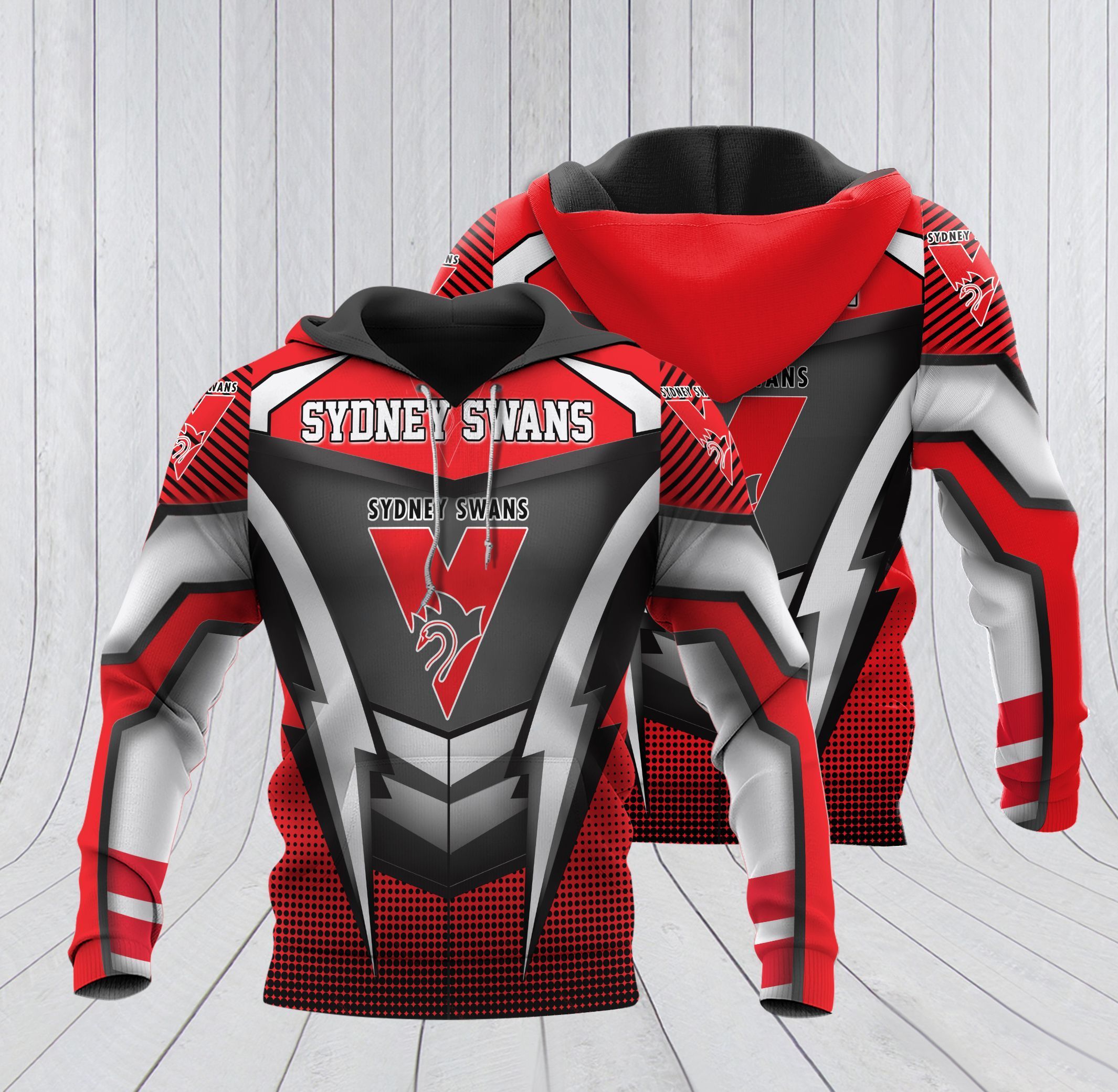 Personalized NU3D0026 Sydney Swans Hoodie