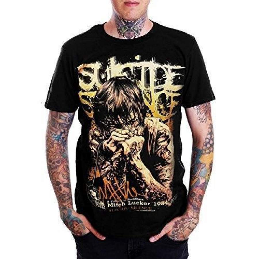 Suicide Silence MITCH LUCKER Sketched Graphic T-Shirt