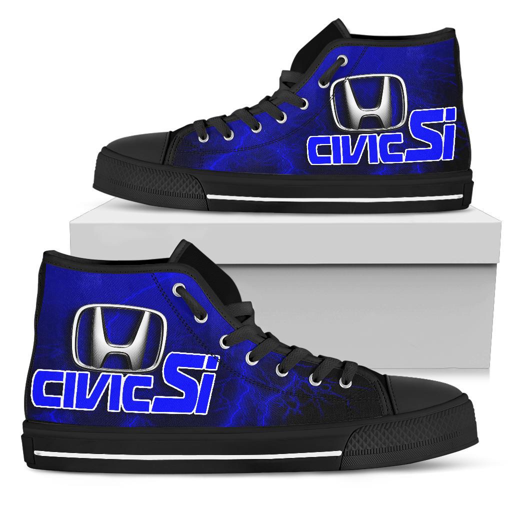 Honda Civic Si Thunder High Top Shoes Blue