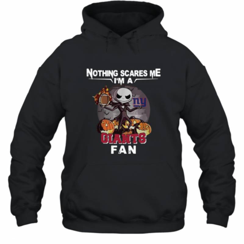 Jack Skellington nothing scares me I’m a New York Giants fan shirt Hoodie