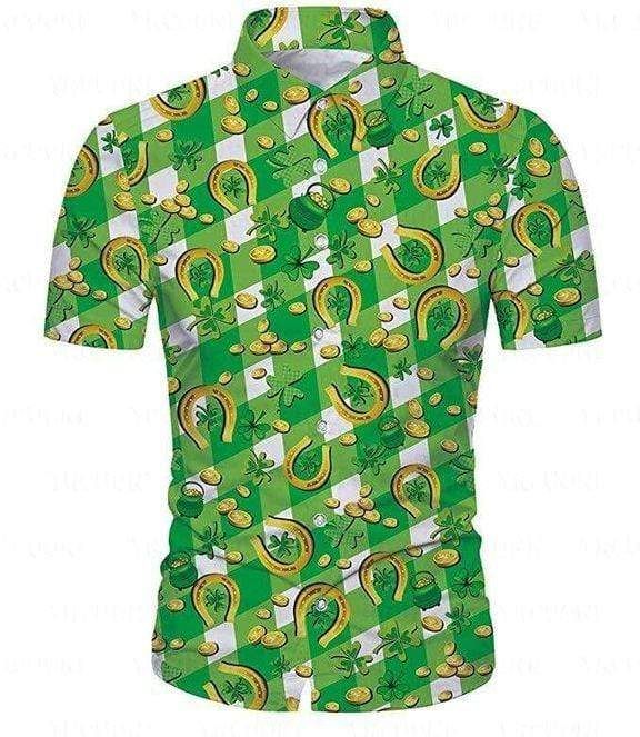 Irish Pride Happy Day Coins And Luck Hawaii Aloha Shirts Ha43767