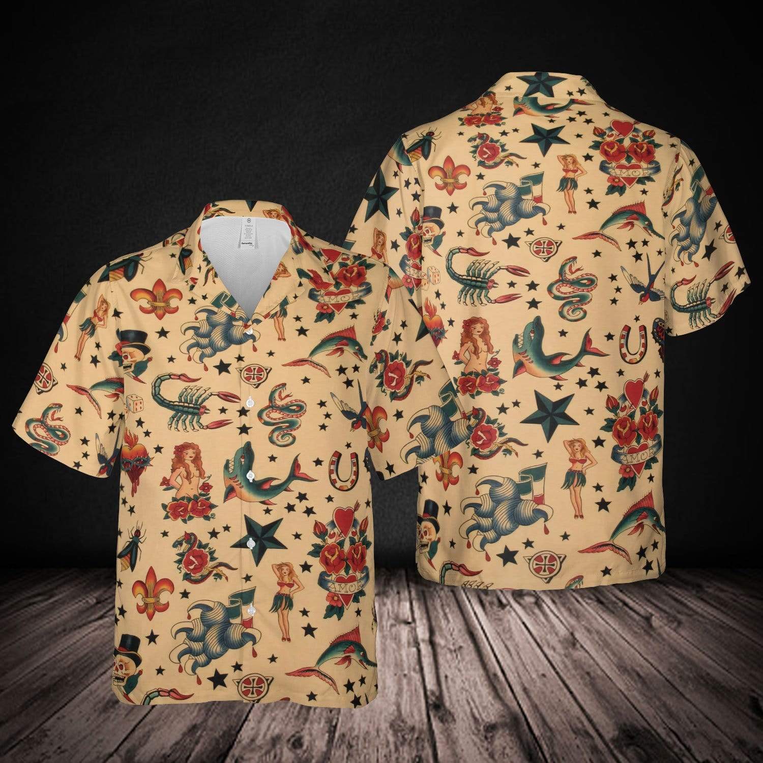 Amazing Tattoo Pattern Hawaiian Shirts, Summer Shirts, Beach Shirts #150621H