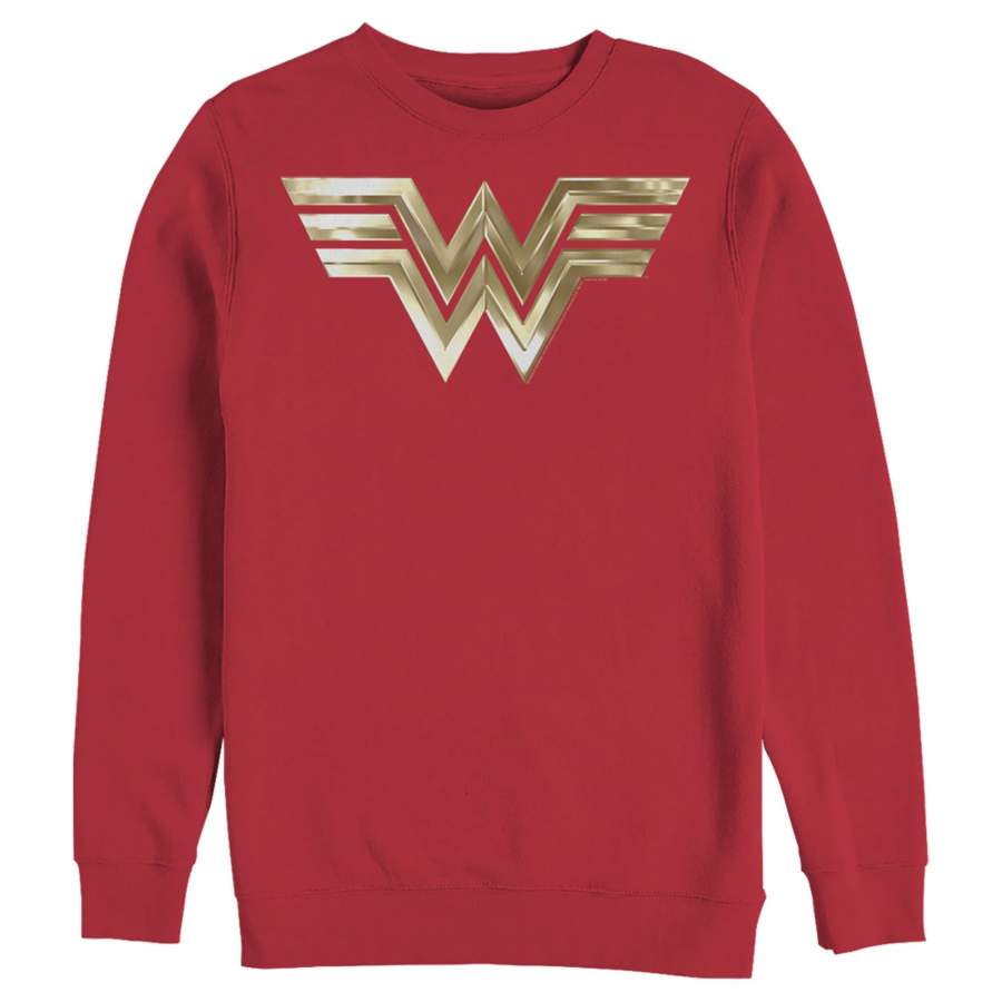 Wonder Woman 1984 Men’s Metallic Logo  Sweatshirt