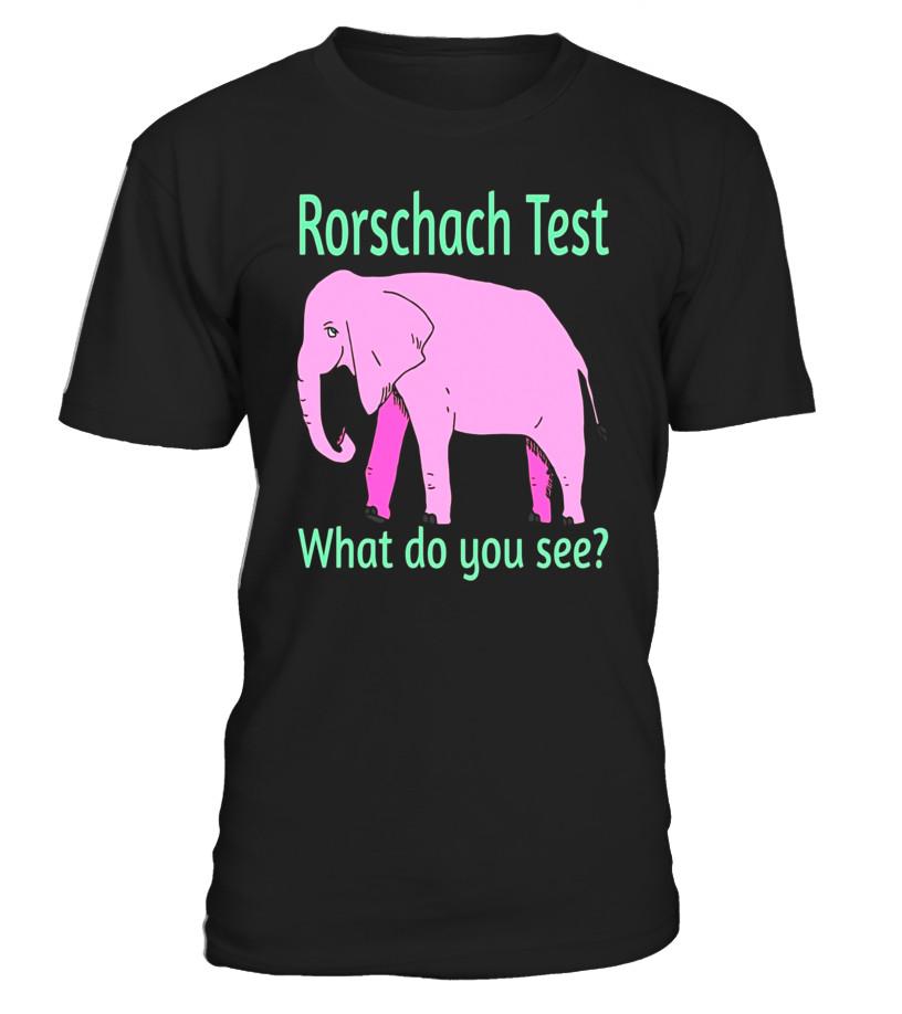 Rorschach Test Pink Elephant Psychology Joke Shirt – Limited Edition T Shirts C-Ot256