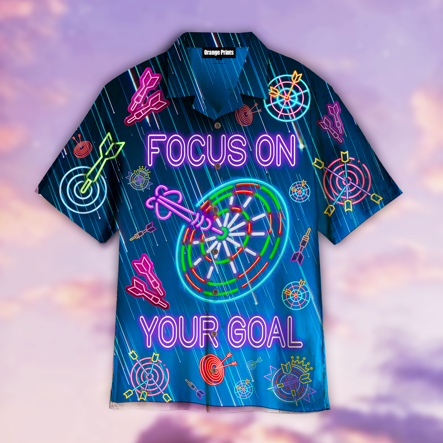 Love Darts Focus On Your Goal Hawaiian Shirt