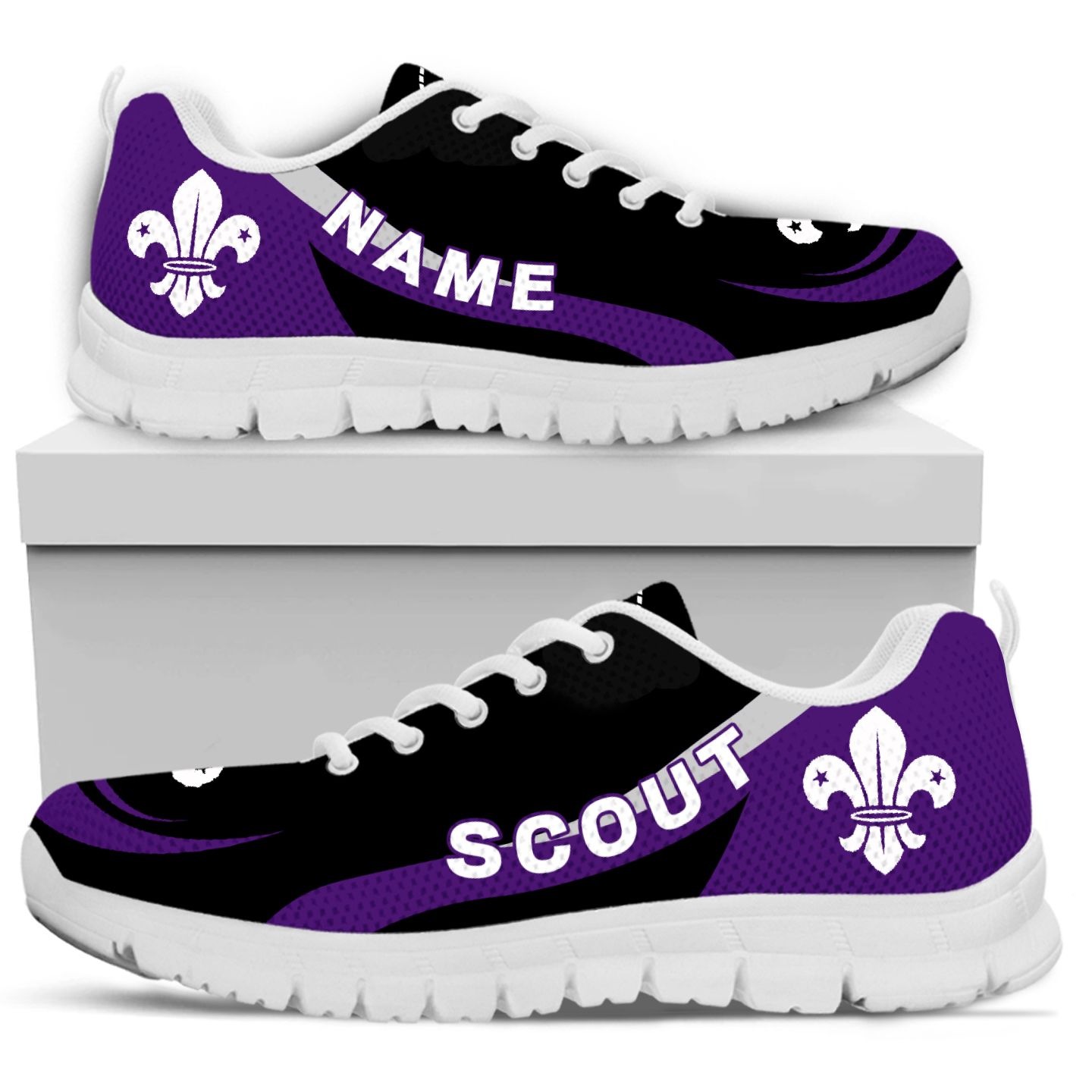 Scout Symbol Custom Name Sneakers Shoes For Men