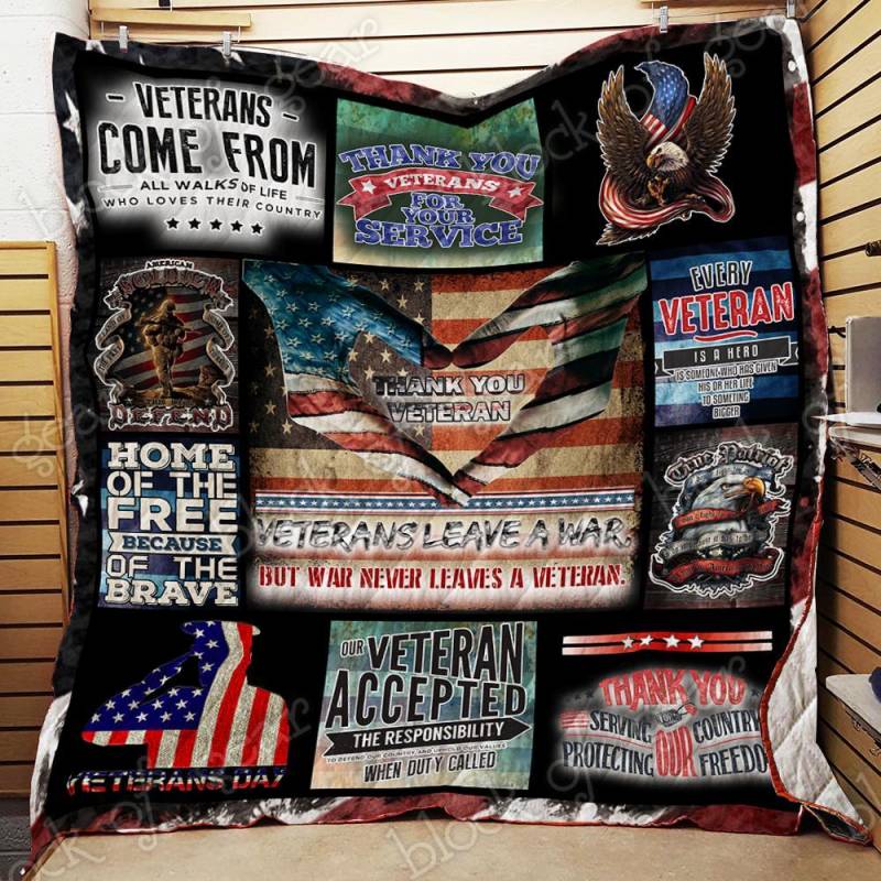 A BC – Thank you Veterans Quilt Blanket