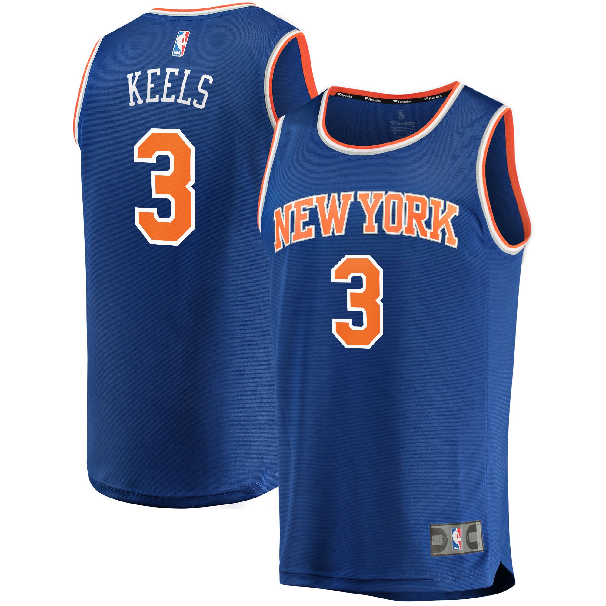 Trevor Keels New York Knicks 2021/22 Fast Break Jersey – Icon Edition – Blue