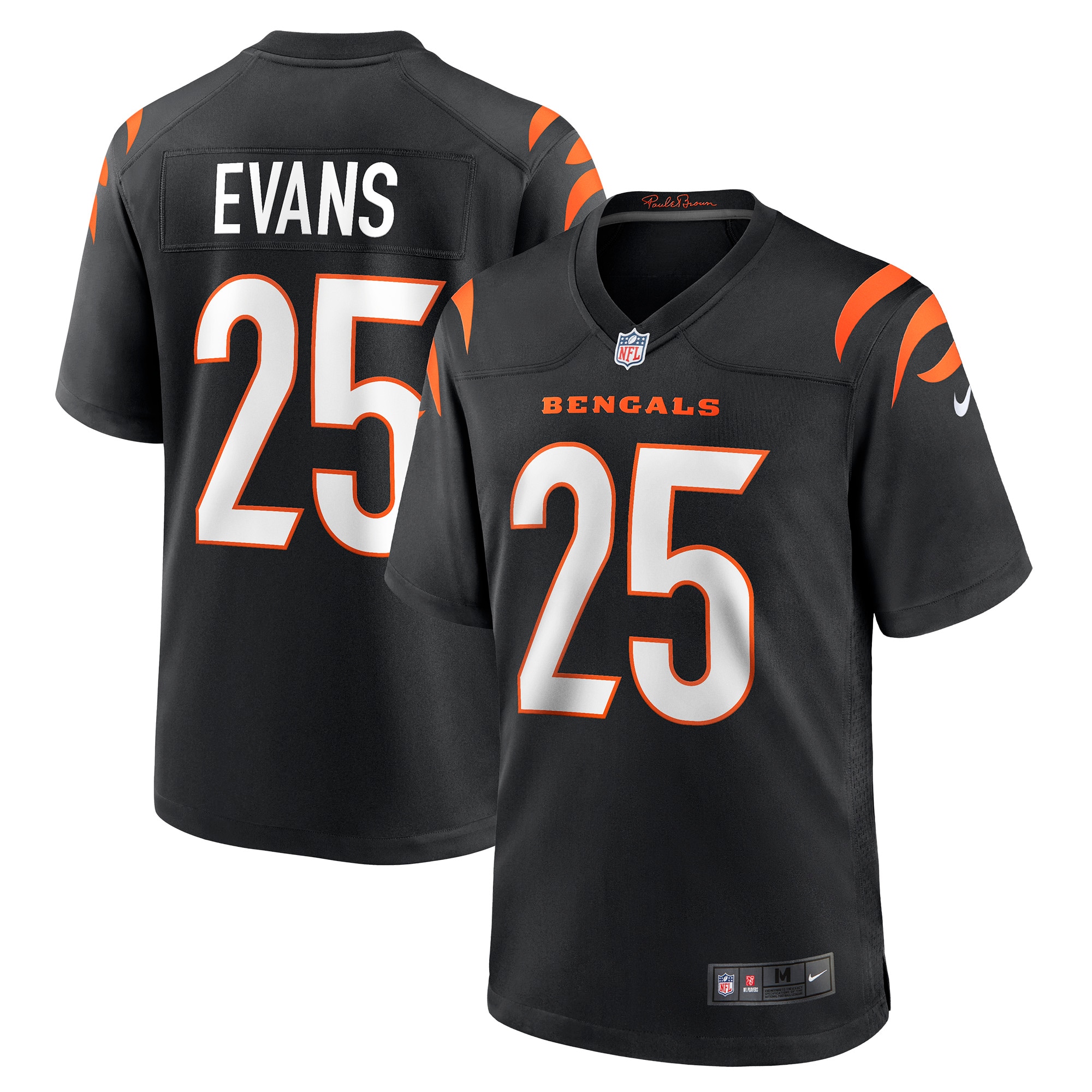 Chris Evans Cincinnati Bengals Game Jersey – Black