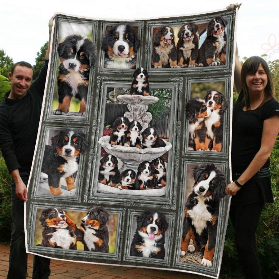 Bernese Mountain Puppy AM3010392CL Fleece Blanket