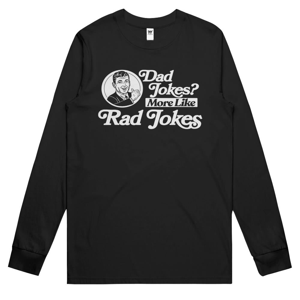 Dad Jokes More Like Rad Jokes! Funny Retro Father’S Day Gift Long Sleeve T Shirts