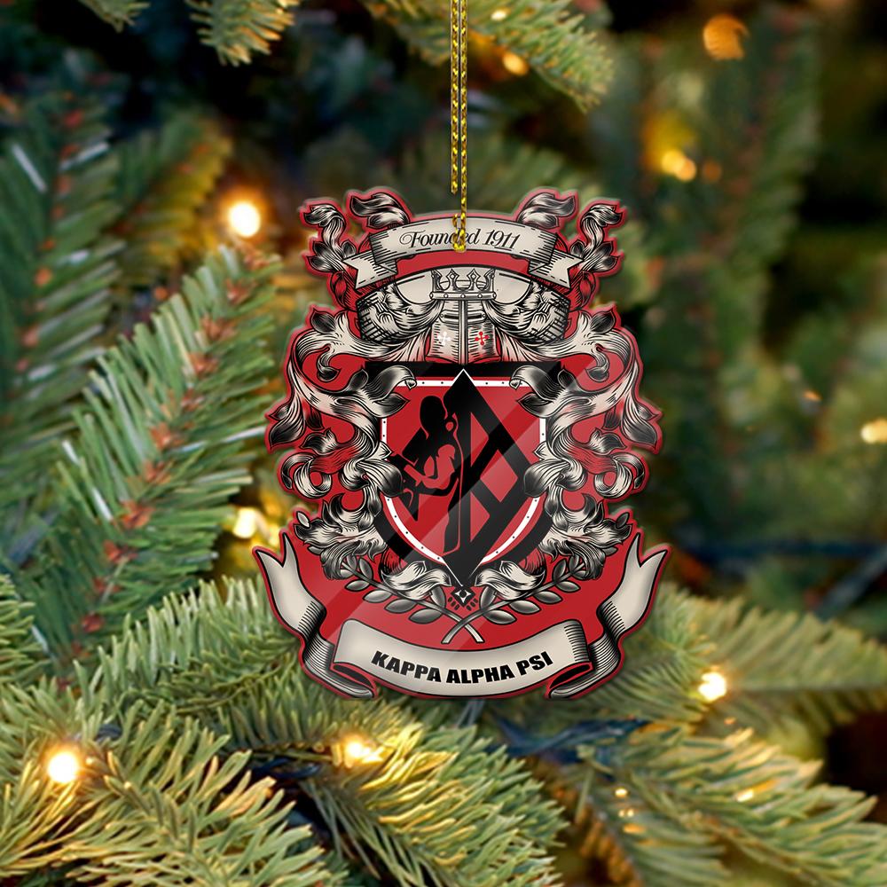 Wonderprint Ornament – Royal Kappa Alpha Psi Shape Acrylic Ornament Lt10