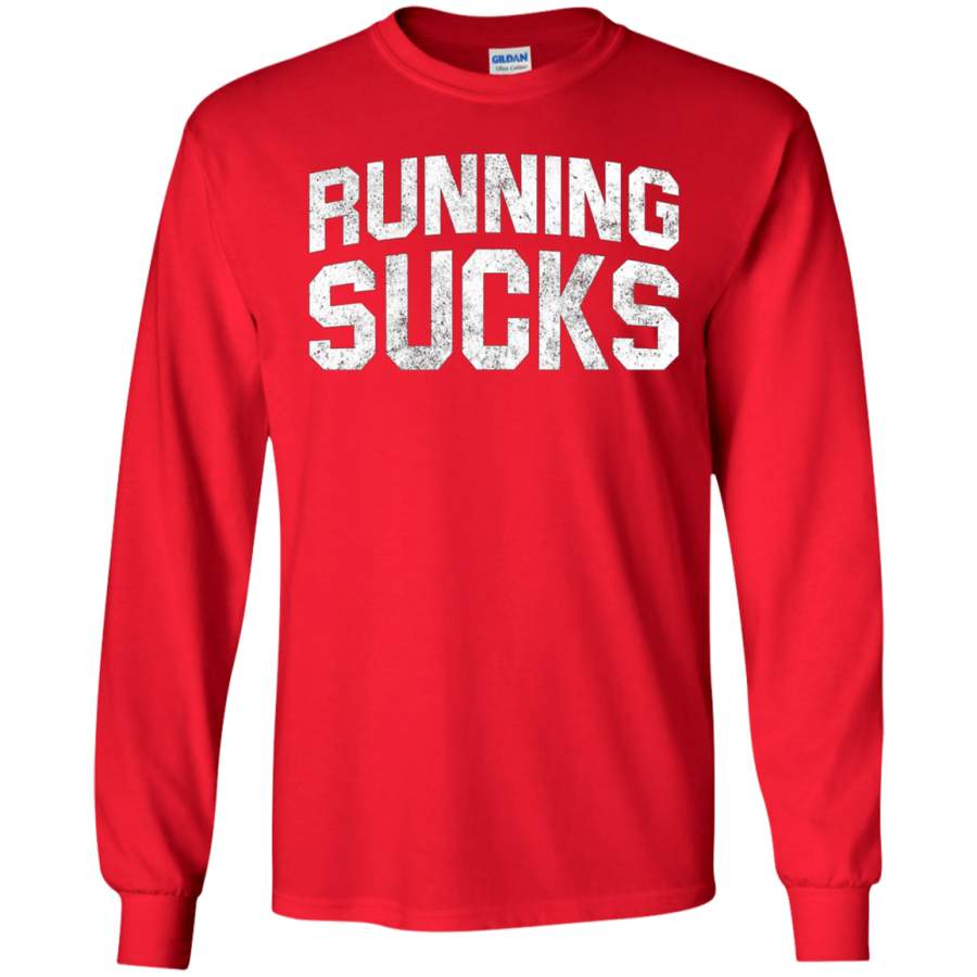 AGR Running Sucks – Funny Marathon Runners Distressed Tshirt