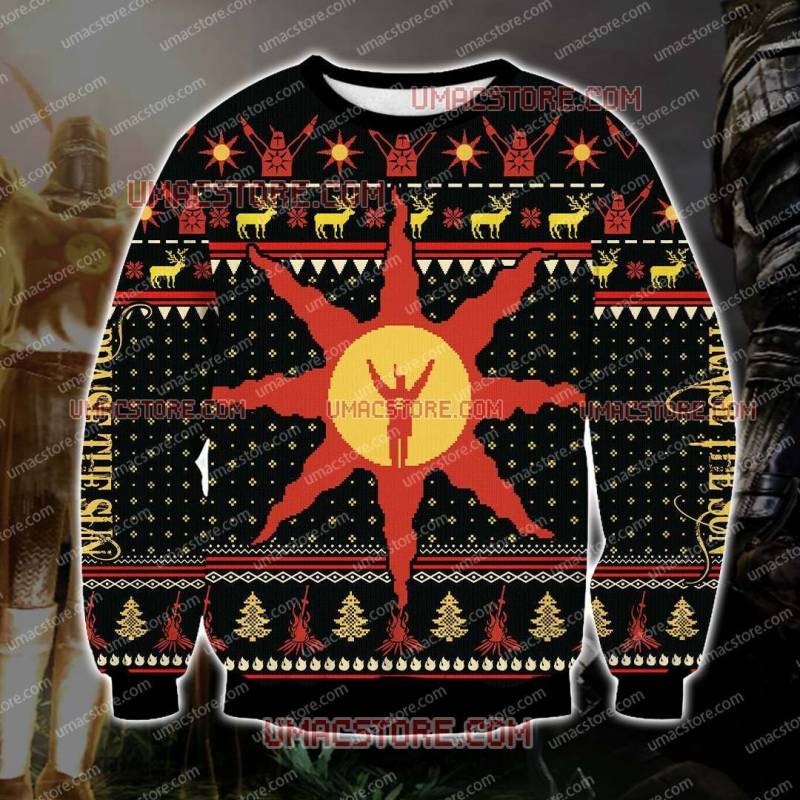 Dark Souls 2111 3D Print Ugly Christmas Sweatshirt Thanksgiving Day 2022 Gift