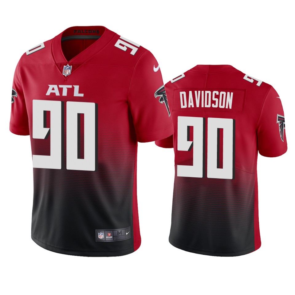 Atlanta Falcons Marlon Davidson Red 2020 NFL Draft 2nd Alternate Vapor Limited Jersey