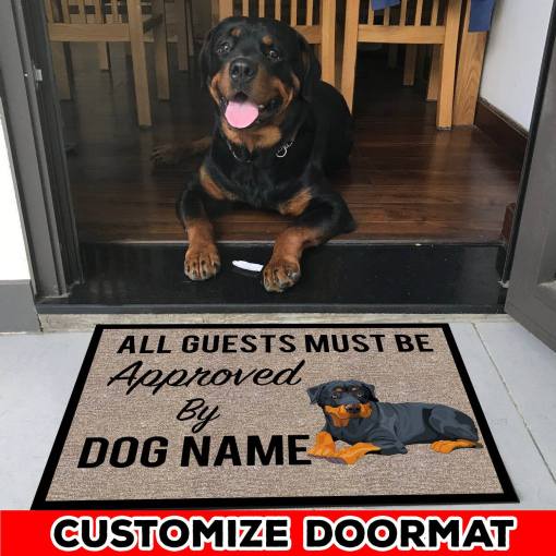 Rottweiler M289 Custom Doormat All Over Printed (6228)