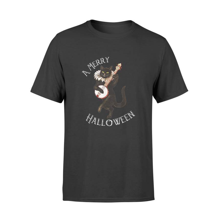 Vintage Black Cat Halloween T Shirt – Standard T-shirt