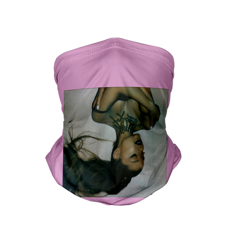 Ariana Grande 3D Turban Uv Face Shield Head Custom Bandana Scarf Kerchief