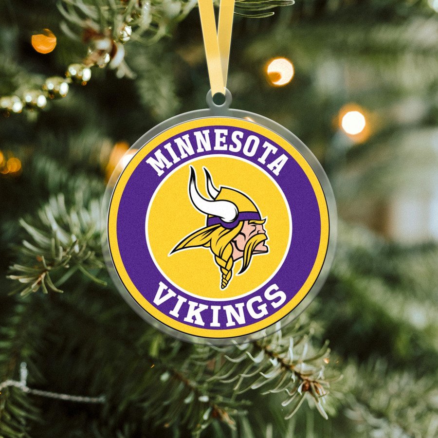 Minnesota Vikings Football Team Logo Ornament