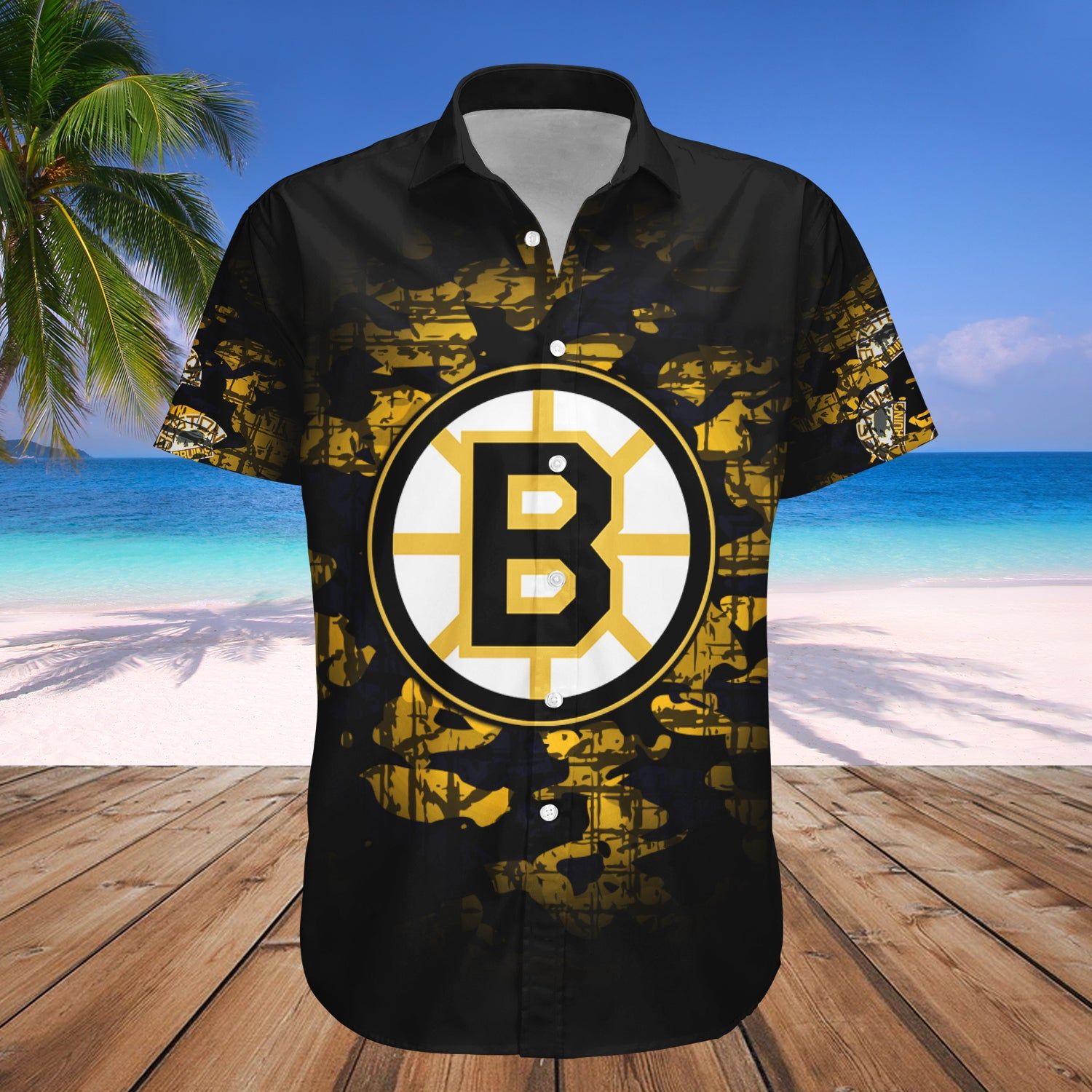 Boston Bruins Hawaii Shirt Camouflage Vintage – Nhl