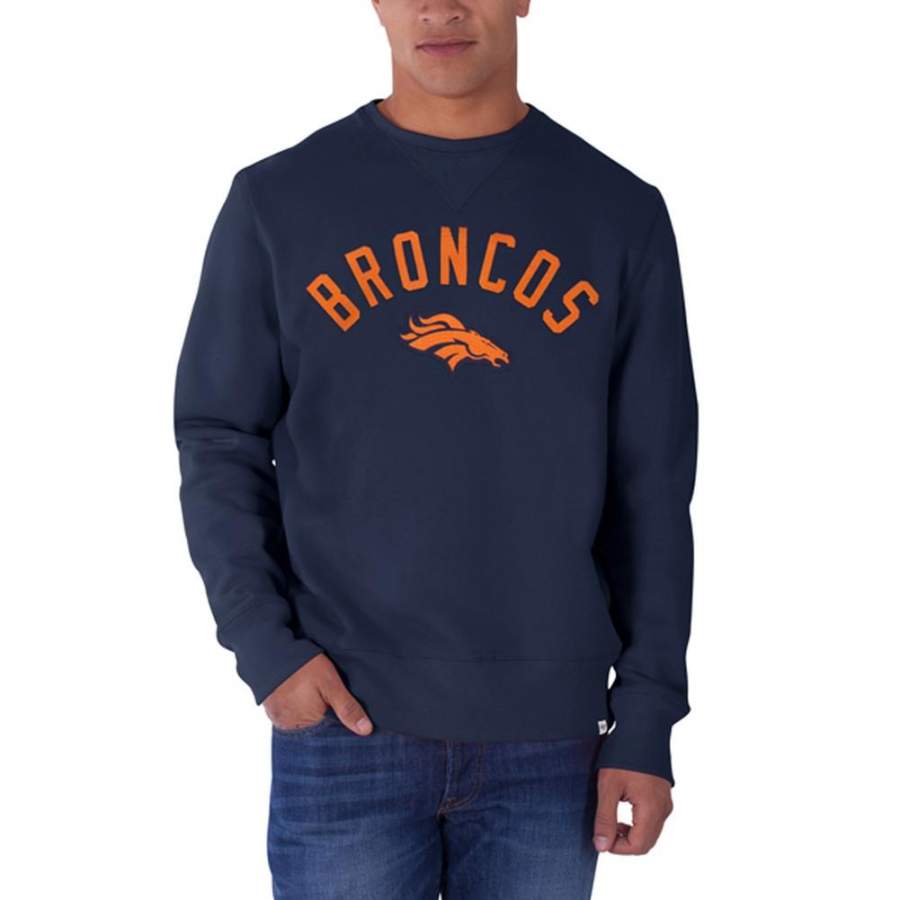 Denver Broncos – Logo Cross Check Premium Crewneck Sweatshirt