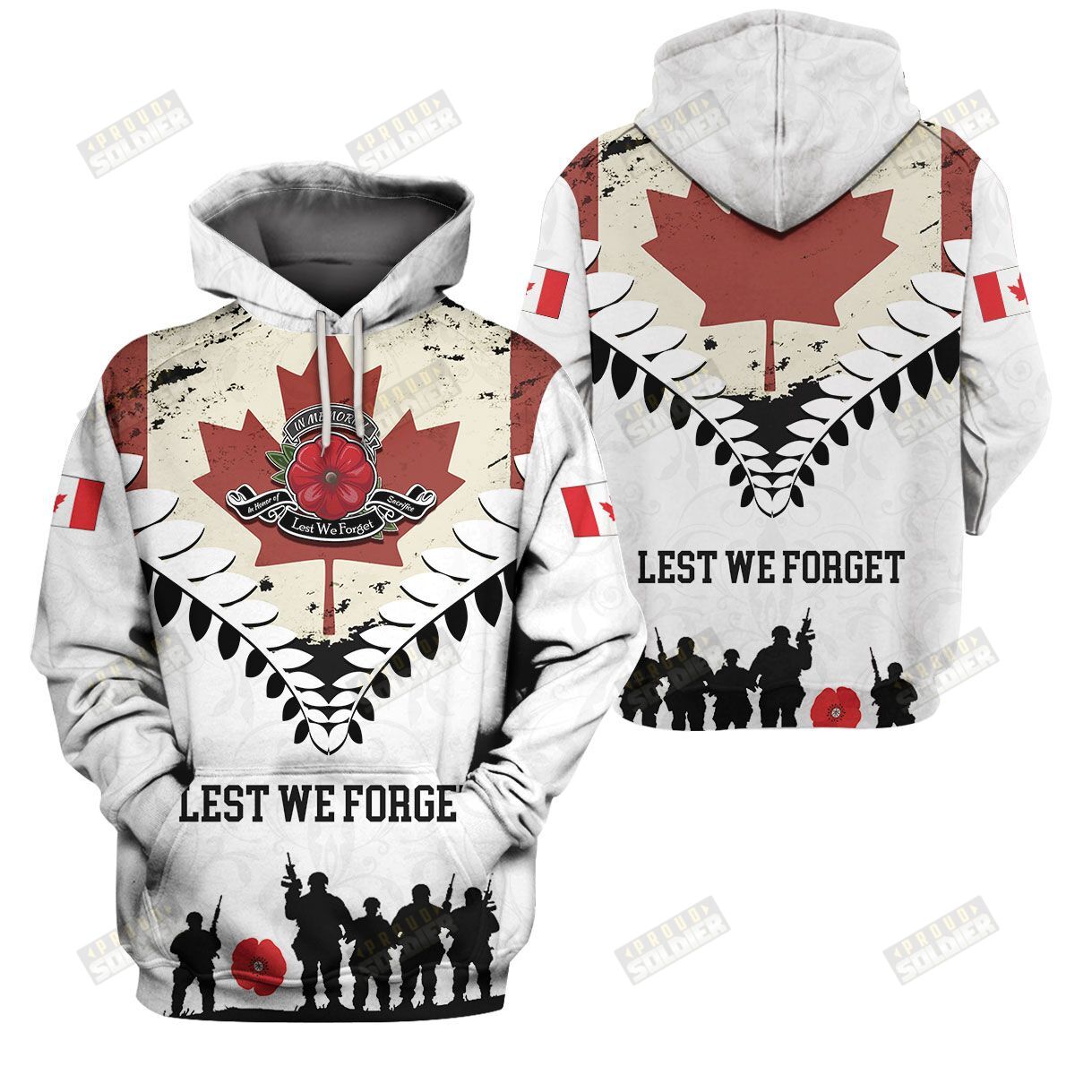 3D Apparel “Canada Veterans – Lest We Forget” X7