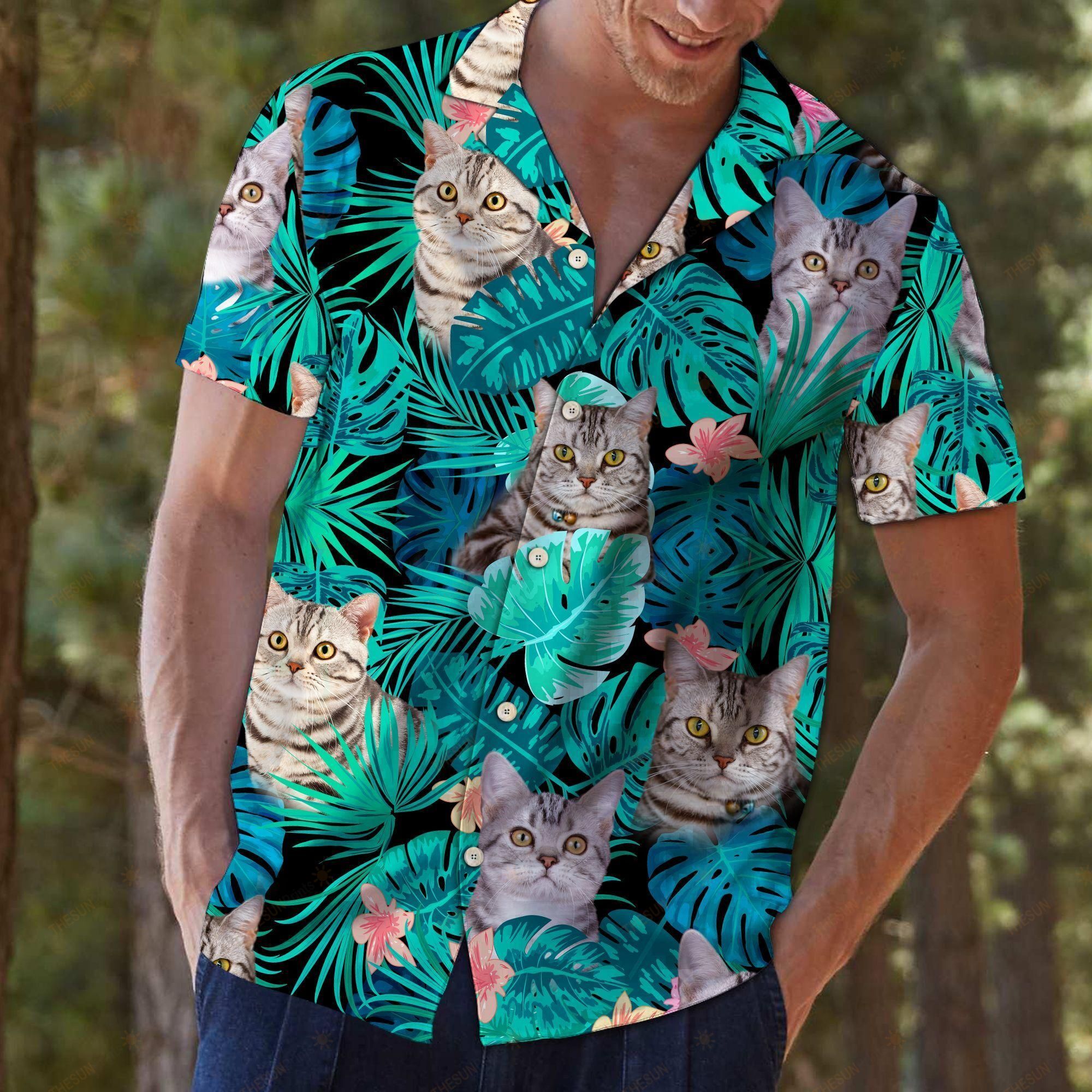 Tropical American Shorthair Hawaiian Shirt Ha79423