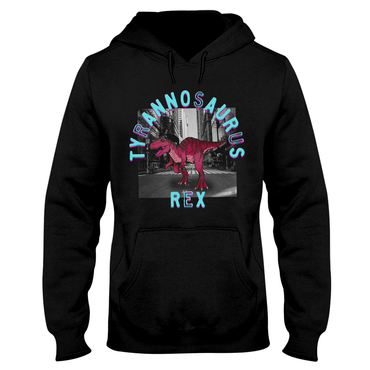 T-Square T-Rex Dinosaur Ez21 1712 Hoodie